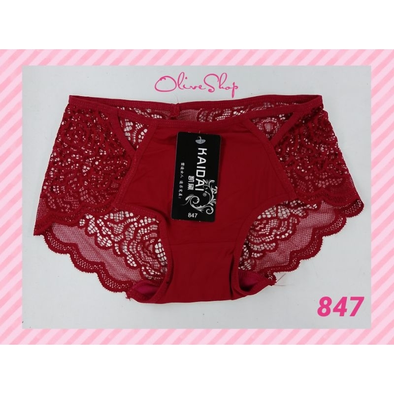 OliveShop ❤ CD Celana Dalam Kaidai Renda Seksi Elegan Mewah Nyaman Dipakai Murah Kode 847 B40