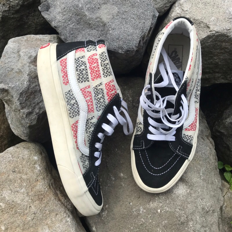 VANS SK8 MID BLACK RED LABLE SECOND