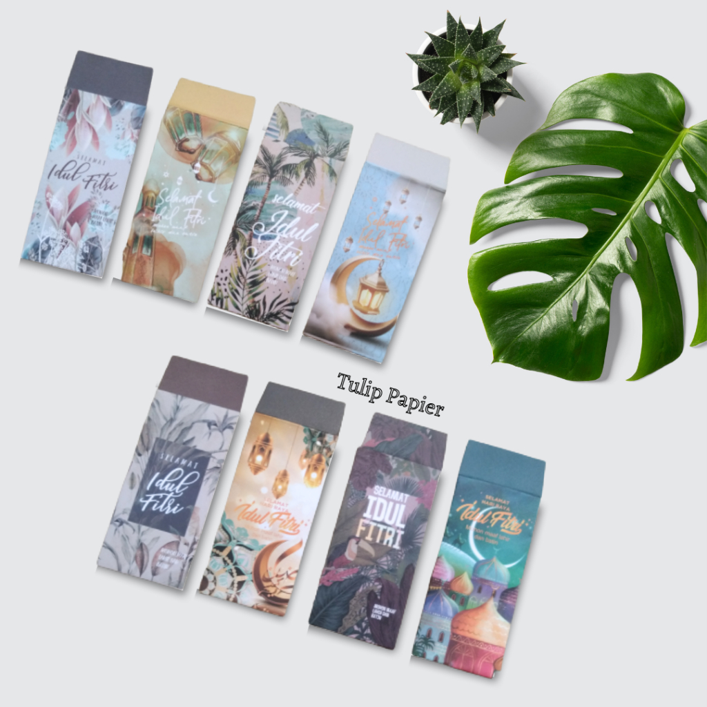 

[5 lbr] Amplop Lebaran Premium Panjang / Amplop Idul Fitri Uang Tanpa Dilipat Tebal 200gsm