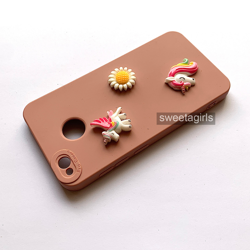 Softcase dengan boneka Timbul 3D untuk Xiaomi Redmi 4x - Sweetacase.id - Casing Lucu - Kesing Cewek - Casing Lembut - Aksesoris Boneka Timbul - Case Bening - Lucu - Gemoy