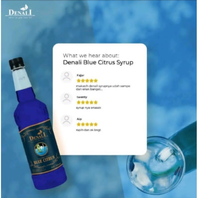 

sirup bluecuracao denali 750ml / repack sample 100ml