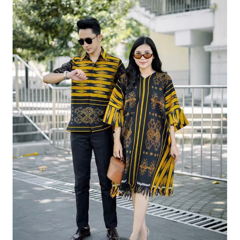 baju couple tenun etnik sumba toraja