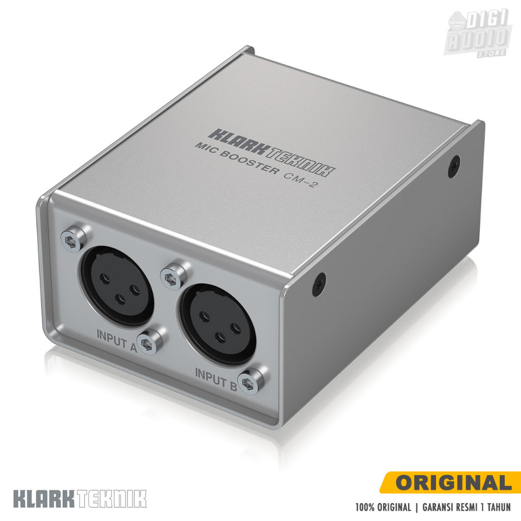 Mic Booster - Dynamic Microphone Preamp 2 Channel - KLARK TEKNIK CM-2 - Penguat Signal Mic