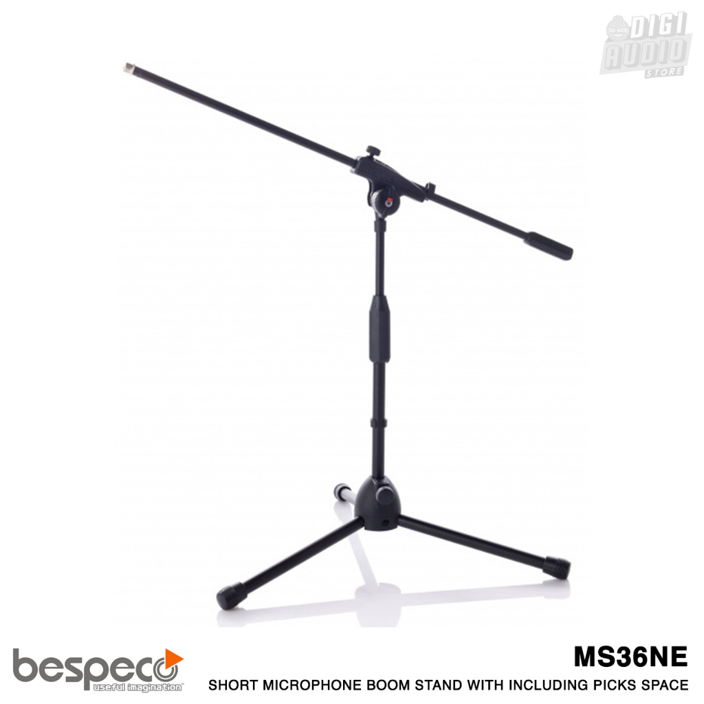 Stand Tripod Microphone Pendek BESPECO MS36NE Mic Todong Drum Cajon / Stand Mic Pendek