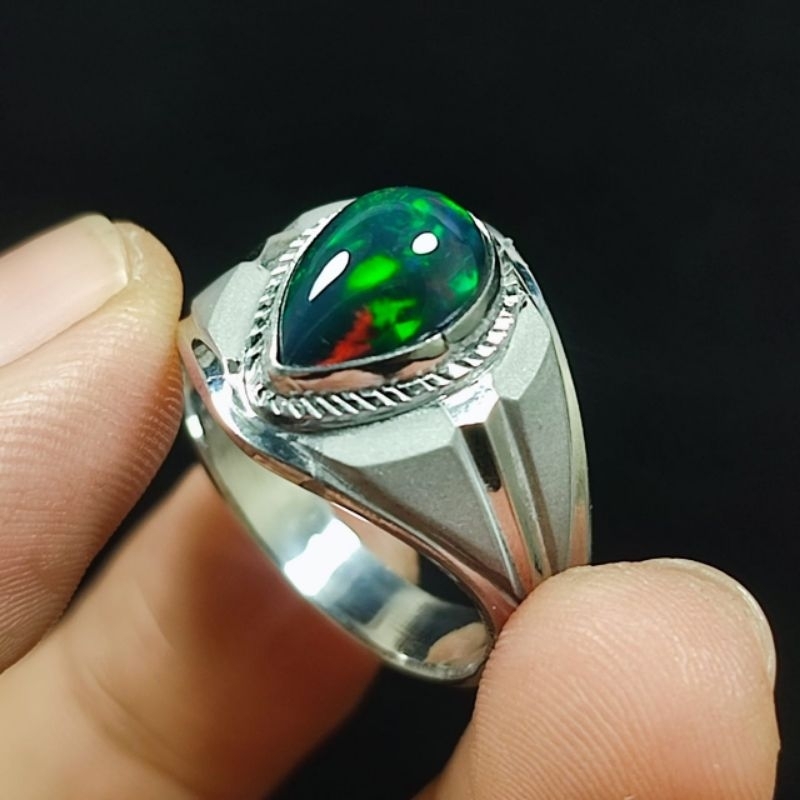 BATU ASLI ORIGINAL BLACK OPAL TOP JARONG SIAP PAKAI