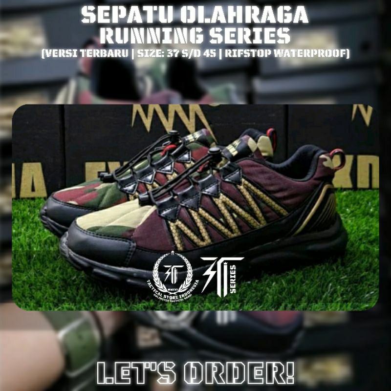 ORIGINAL - Sepatu Olahraga Running Exduma Loreng Kopassus