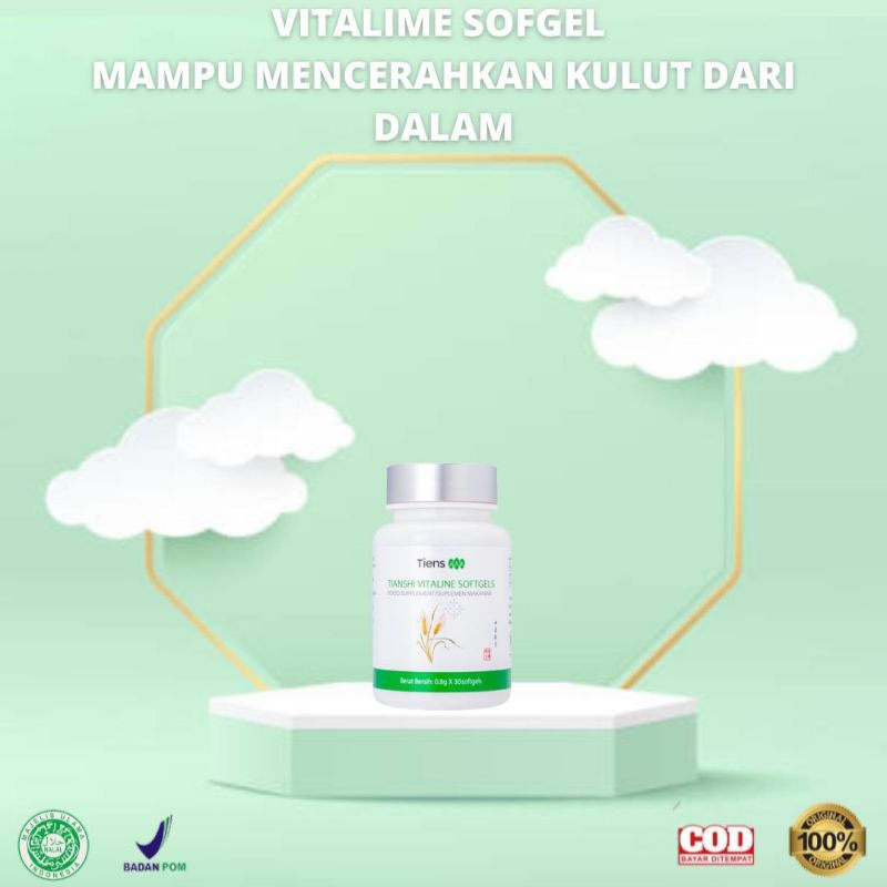 VITALINE SOFTGEL TIENS || VITALINE PEMUTIH BADAN || SUPLEMEN PEMUTIH BADAN || PEMUTIH BADAN