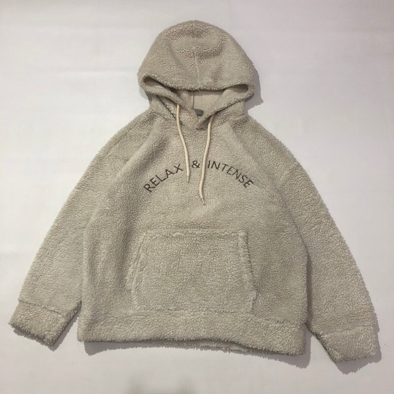 8SECOND GREY SHERPA HOODIE