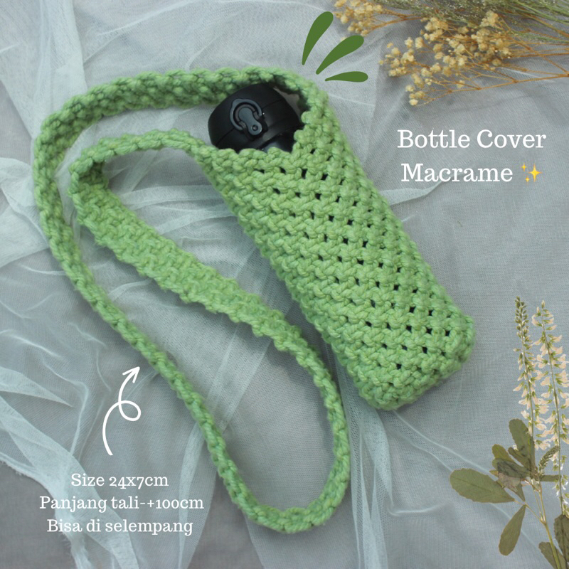 Macrame bottle holder | bottle holder | strap bottle | Macrame strap bottle