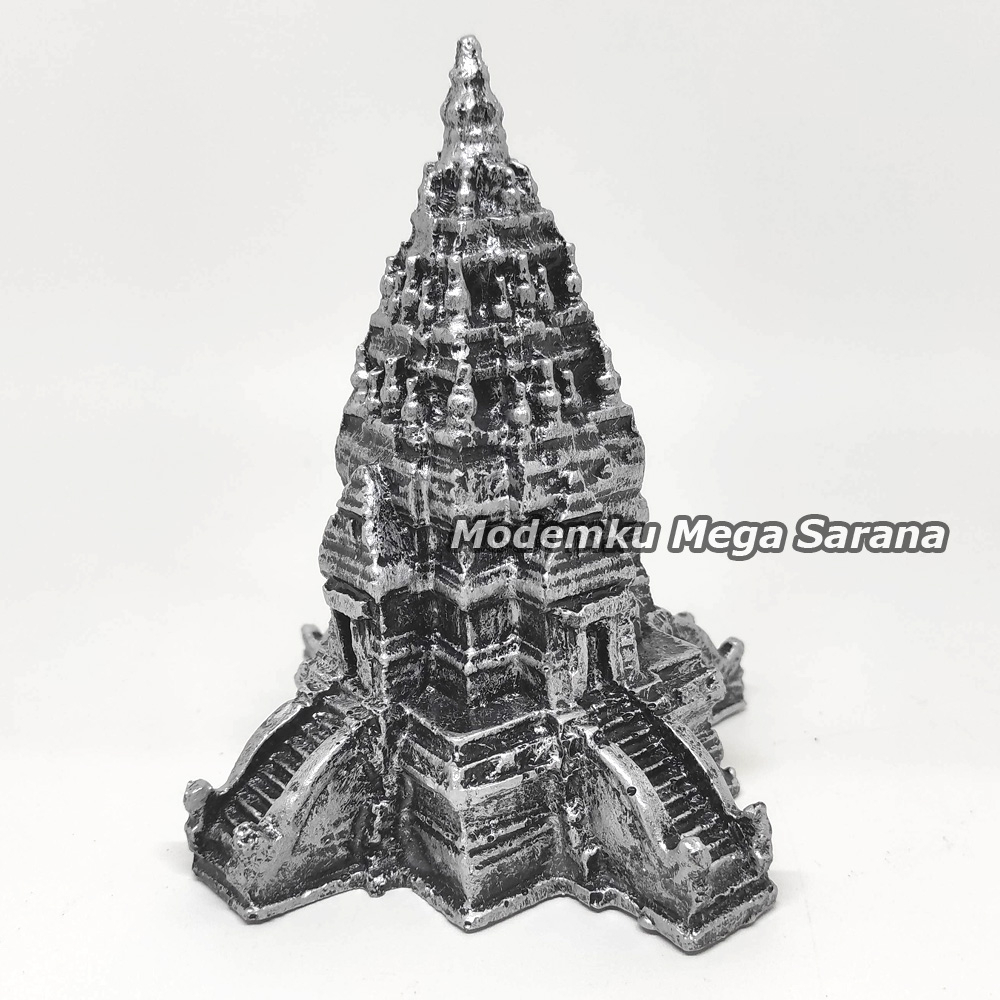 Souvenir Miniatur Candi Prambanan Temple Empat Pintu Fiber 12x12x14 cm Cinderamata Oleh Oleh Khas Jogja Indonesia