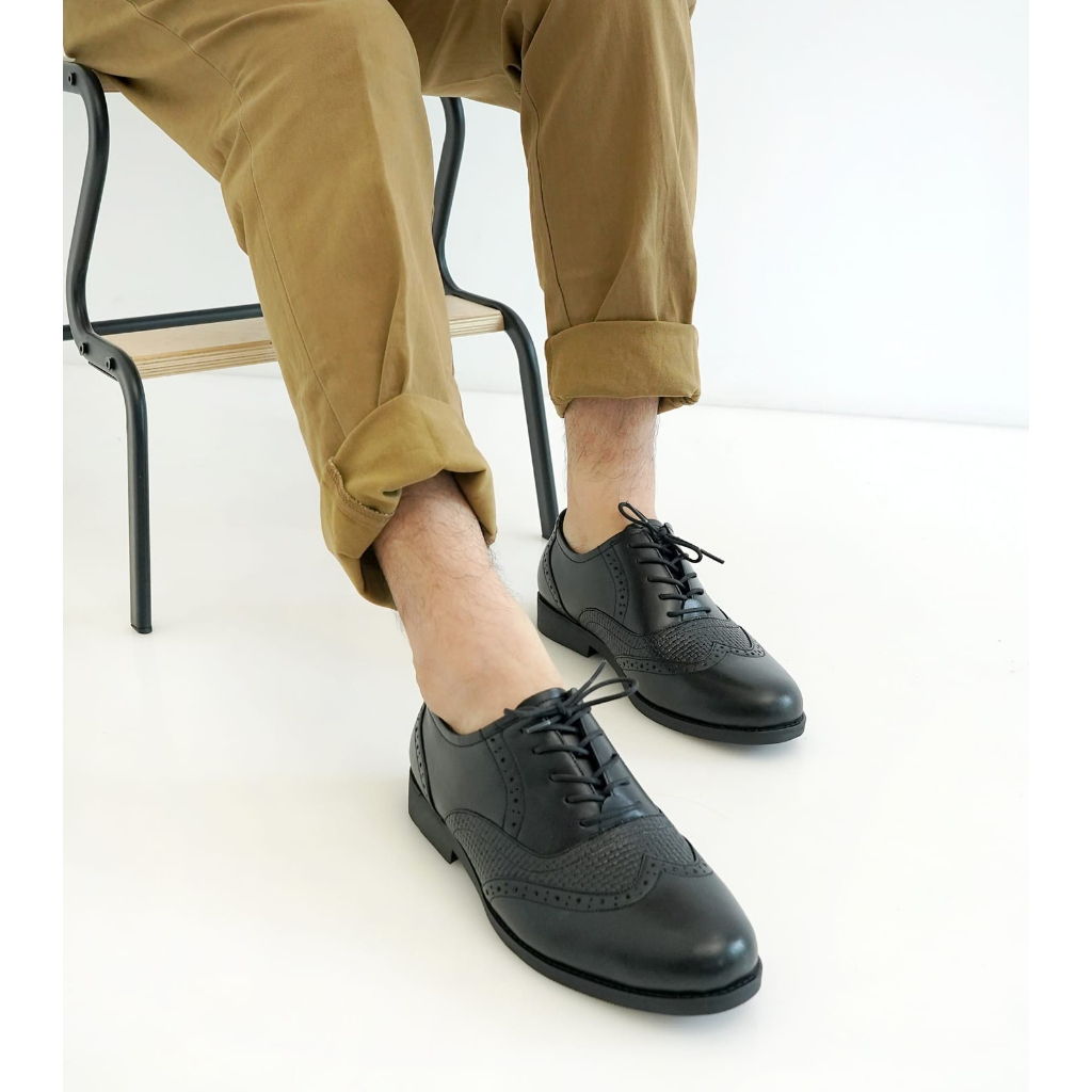 sepatu wingtip pria sepatu pantofel pria sepatu kulit asli sepatu kulit ori sepatu formal pria sepatu kondangan pria sepatu pesta pria sepatu oxford pria flavio boston