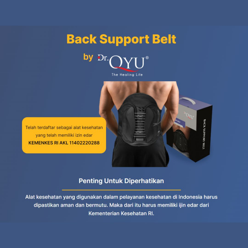 Dr. Qyu Back Support Belt Korset Untuk Menjaga Postur Kesehatan Tulang Belakang
