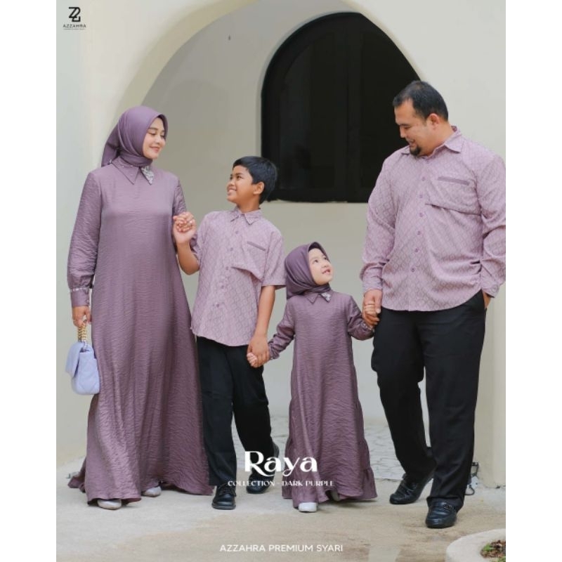 Raya Collection Sarimbit (Mom Dress Saja /Kids Cwe Set/Koko Kids) by Azzahra Premium syarii