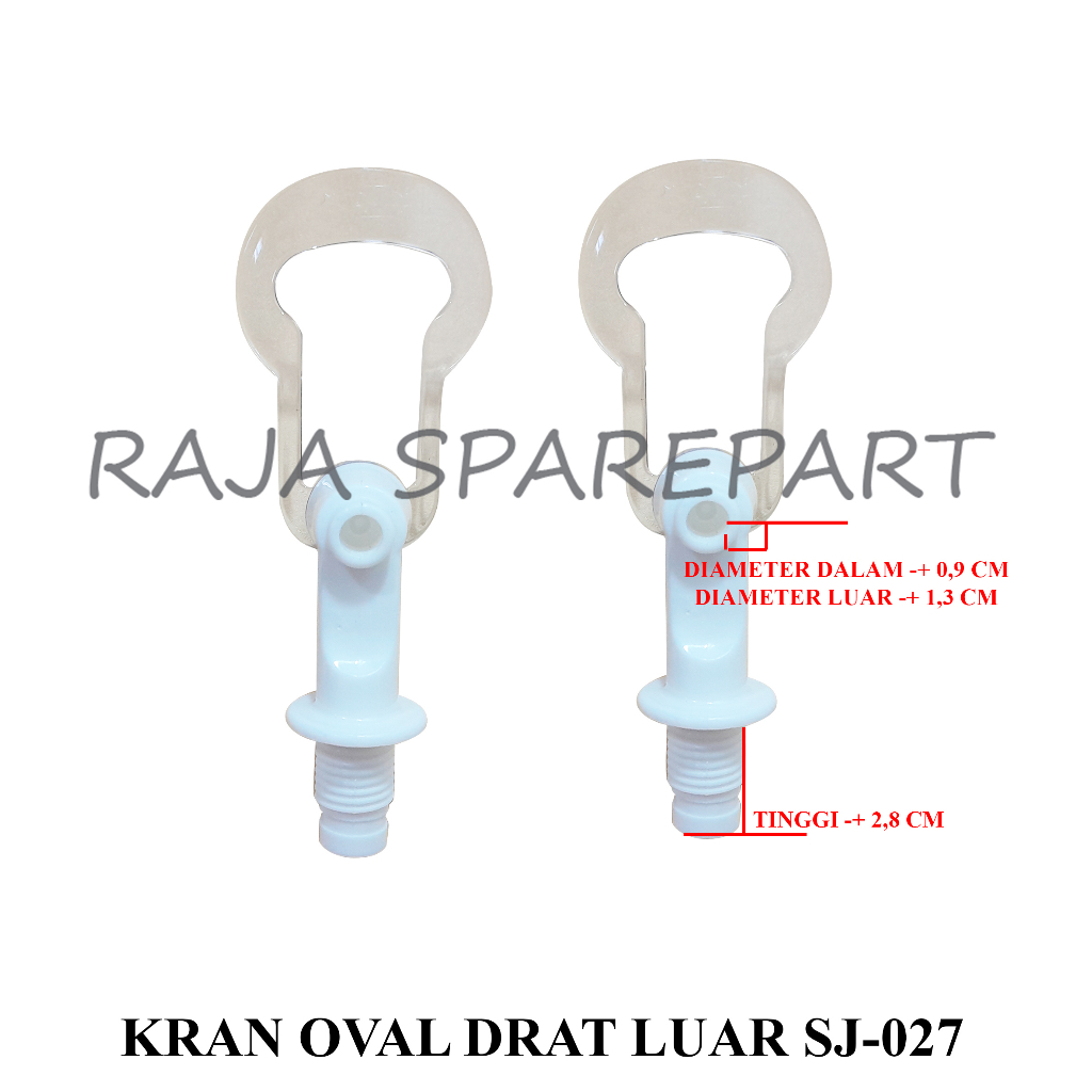 KRAN DISPENSER SET/KERAN/KRAN OVAL DRAT LUAR SJ-027