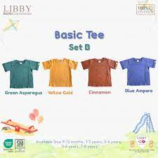 LIBBY EARTH COLOURS BASIC TEE (1PCS/PACK)