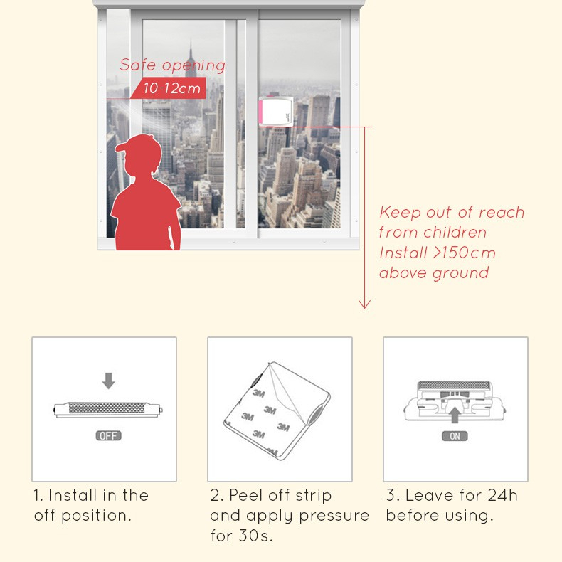 Kunci Jendela Perlindungan Anak Pengunci Pintu Sliding Door Safety Lock