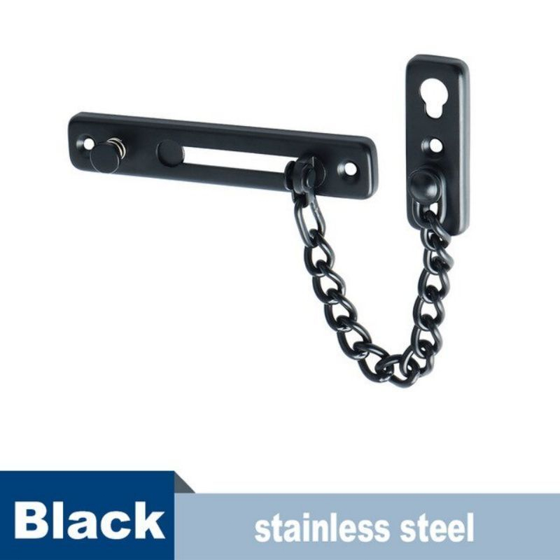 Grendel Slot Pintu Rantai Stainless Steel Grendel Rantai Jendela Selot Pintu Rumah Rantai Door Chain Kunci safety lock