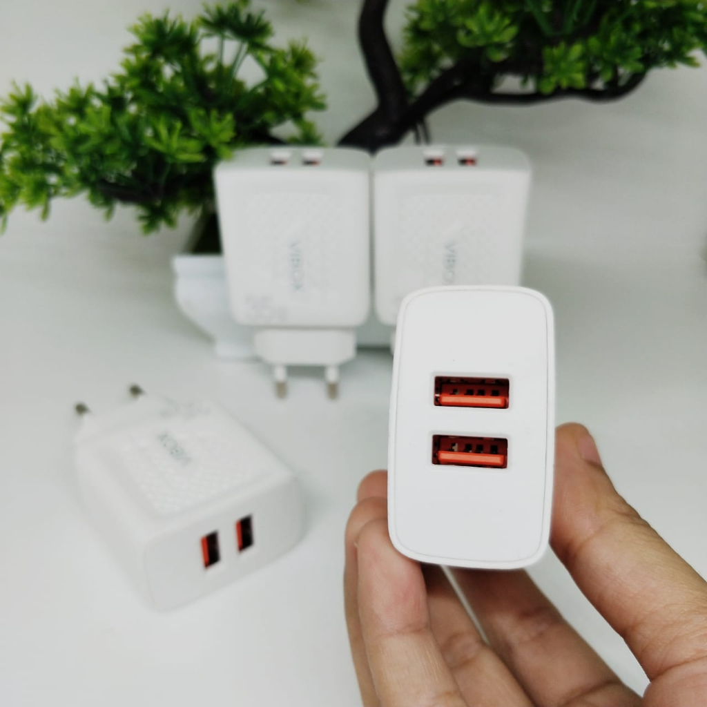 Adapter Charger Vibox 35W Kepala Charger Casan fast charging 2usb BY.SULTAN