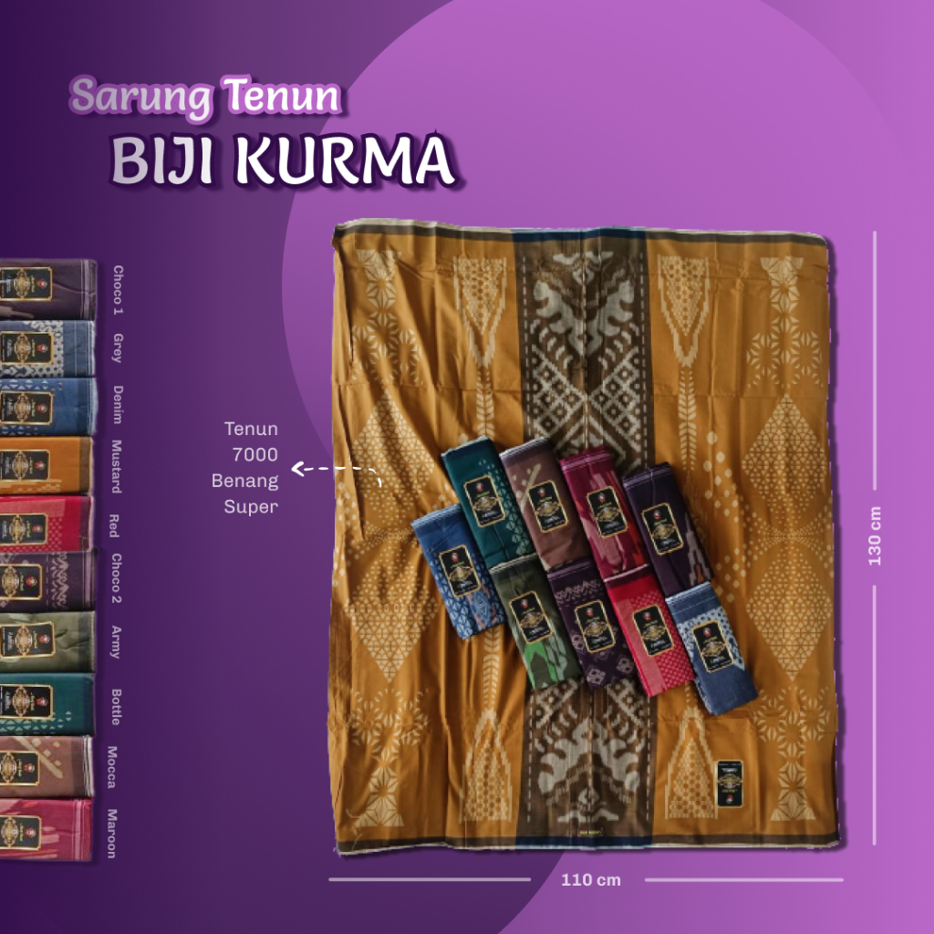 Sarung Tenun Biji Kurma