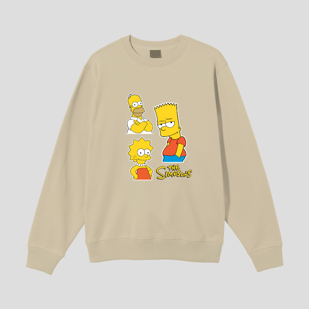 THE SIMPSONS SWEATER CREWNECK PRIA WANITA Size M-XXL