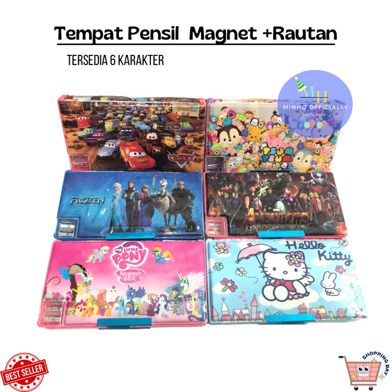 

Tempat Pensil Magnet+Rautan / Kotak Pensil Karakter (038)