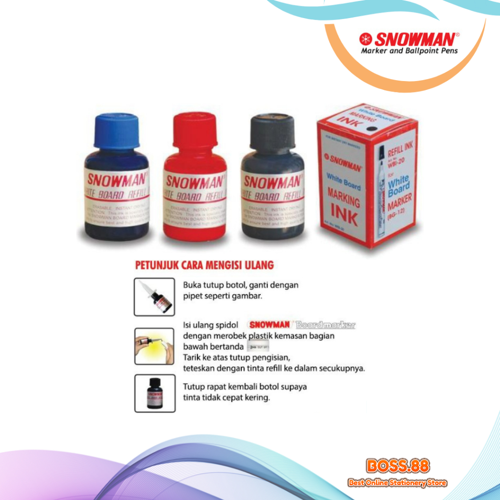

TINTA SPIDOL SNOWMAN WHITEBOARD WBI-20 (1 PCS)