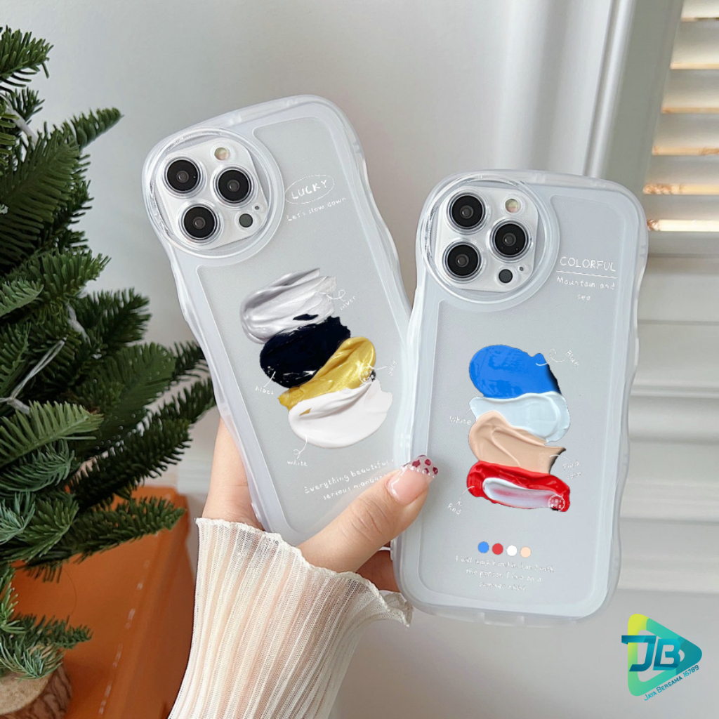 CUSTOM SOFTCASE WAVE GELOMBANG CLEAR CUSTOM COLORFUL FOR VIVO Y02 Y11 Y12 Y15 Y17 Y15S Y01 Y16 Y02S Y20 Y12S Y21 Y21S Y33S Y22 Y22S Y30 Y50 Y35 Y53 Y71 Y75 Y81 Y91 Y93 Y95 Y91C Y1S V5 V20 V25 V25E T1 PRO S15E JB8480