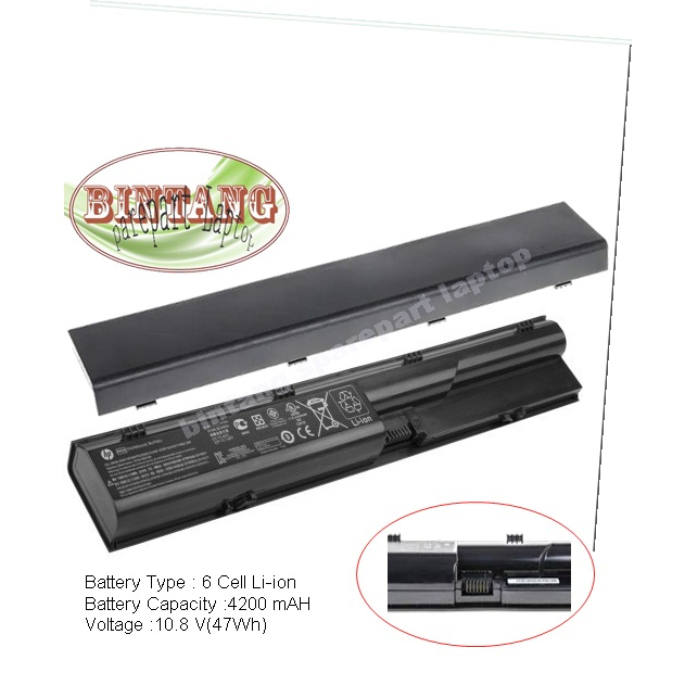 Baterai Battery Batre Laptop HP ProBook PR06 4330 4330S 4441S 4440 4430S 4435S