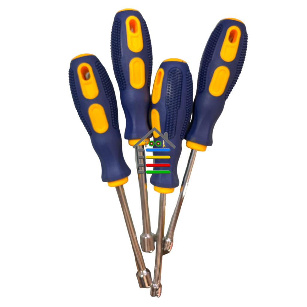 OBENG KARET KEPALA HEXAGONAL CHROME VANADIUM HEX NUT KEY HAND TOOL SCREWDRIVER M2.5 - M5