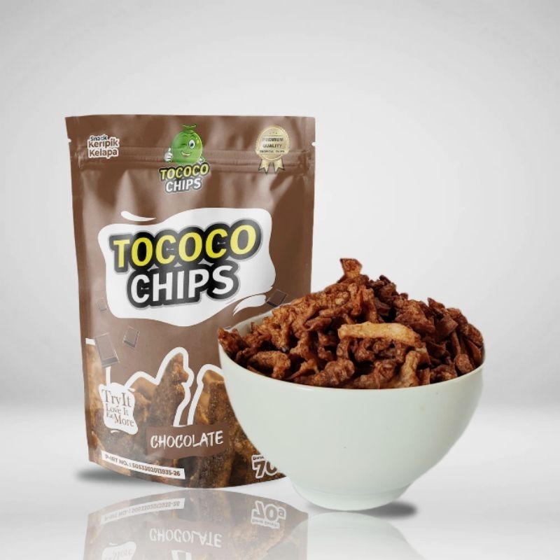 

Keripik Kelapa 70 gram Tococo Chips Chocolate