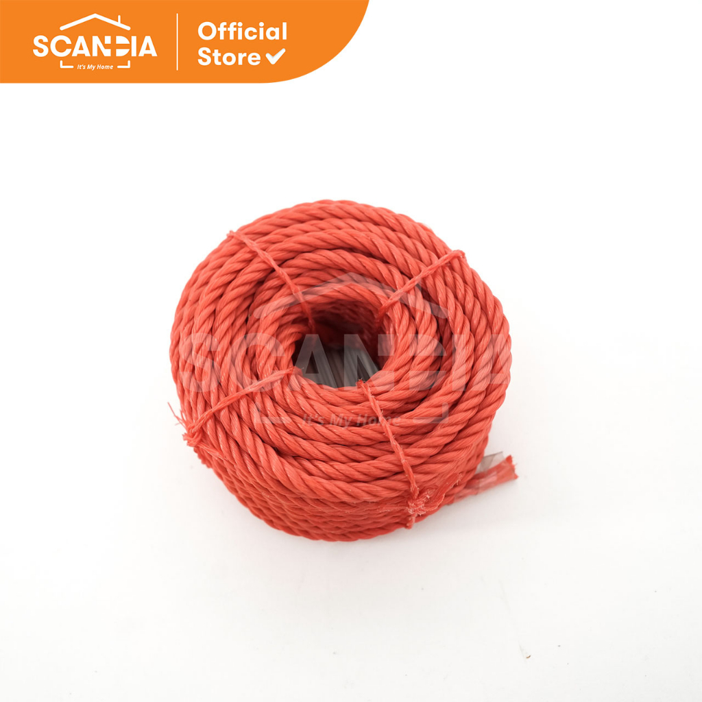 

SCANDIA Tali Plastik PE Rope Coil 6mmx12m (HY0002) - Red