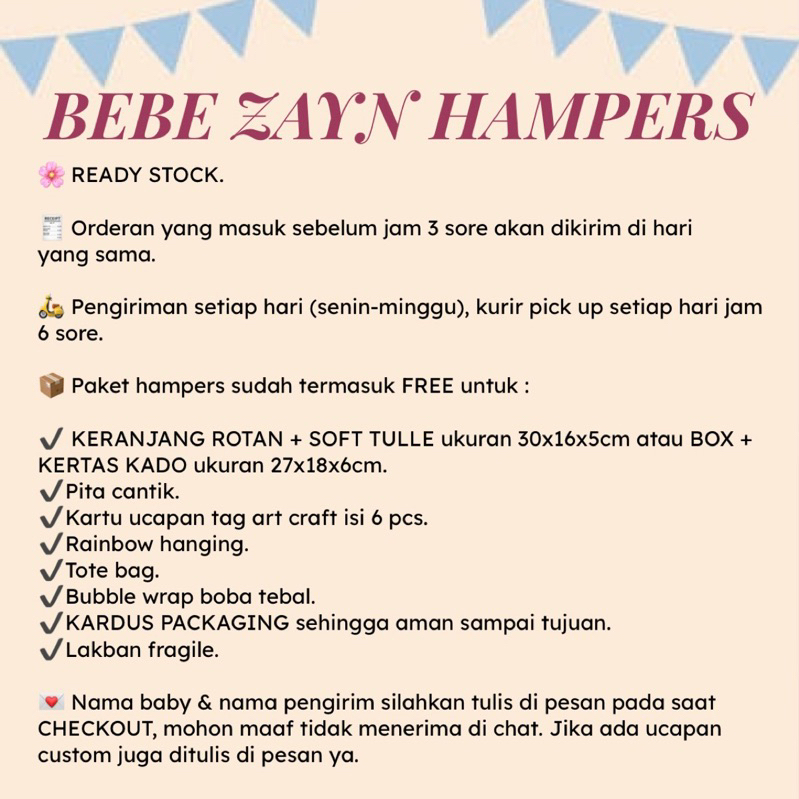 { Bebe Zayn Hampers } Baby Shizuka Series 0-7 bulan | Newborn Baby Gift Set | Hampers Baby | Kado Lahiran Bayi