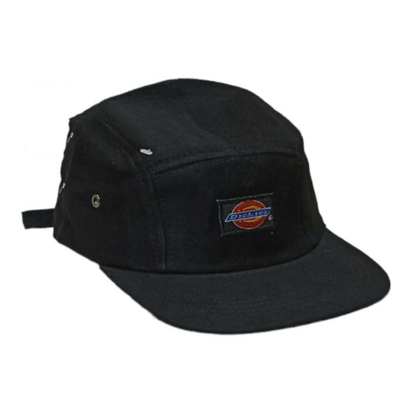 Topi lima panel dickies pria wanita cap bordir woven original topi 5 panel