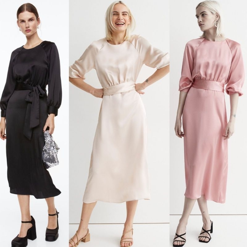 HM santin tie belt dress