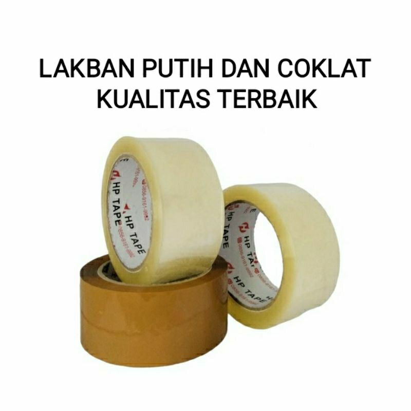 

LAKBAN PUTIH DAN COKLAT TAPE 90 Yard