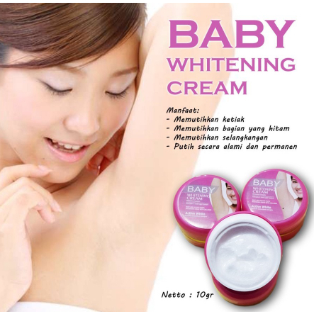 BABY Underarm Whitening Cream Lotion - Krim Pemutih 10G