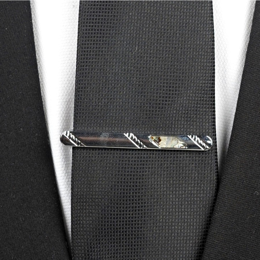 Houseofcuff Pin Tie Jepit Dasi Slim Silver A24