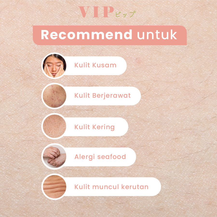 Minuman Kesehatan Kecantikan Suplemen Perawatan Tubuh Nutrisi Kulit Collagen Drink Vip Double Fit Builder Refresh Teknologi Jepang Isi 5pcs
