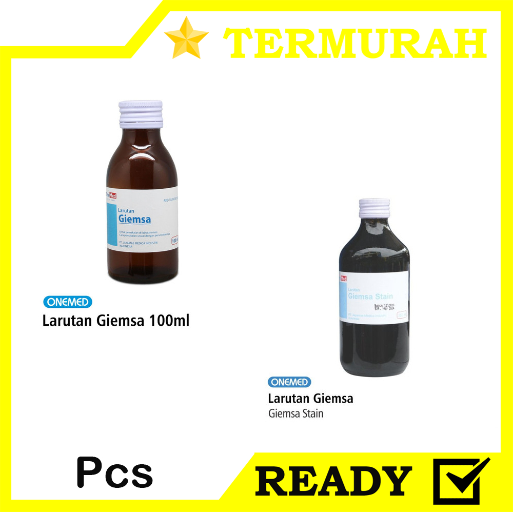 Grosir Pasar Pramuka Larutan Giemsa 100ml & 250ml OneMed