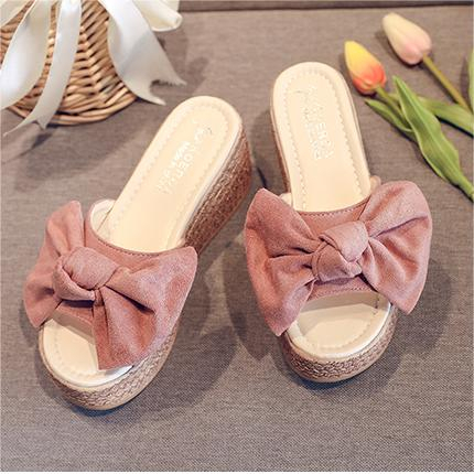 Sandal Wedges Ribbon / Sandal Wanita 5400 (36 - 40)