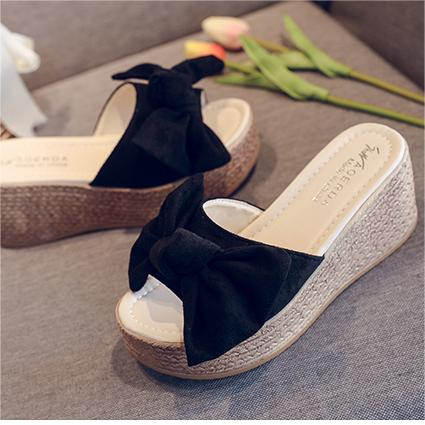 Sandal Wedges Ribbon / Sandal Wanita 5400 (36 - 40)