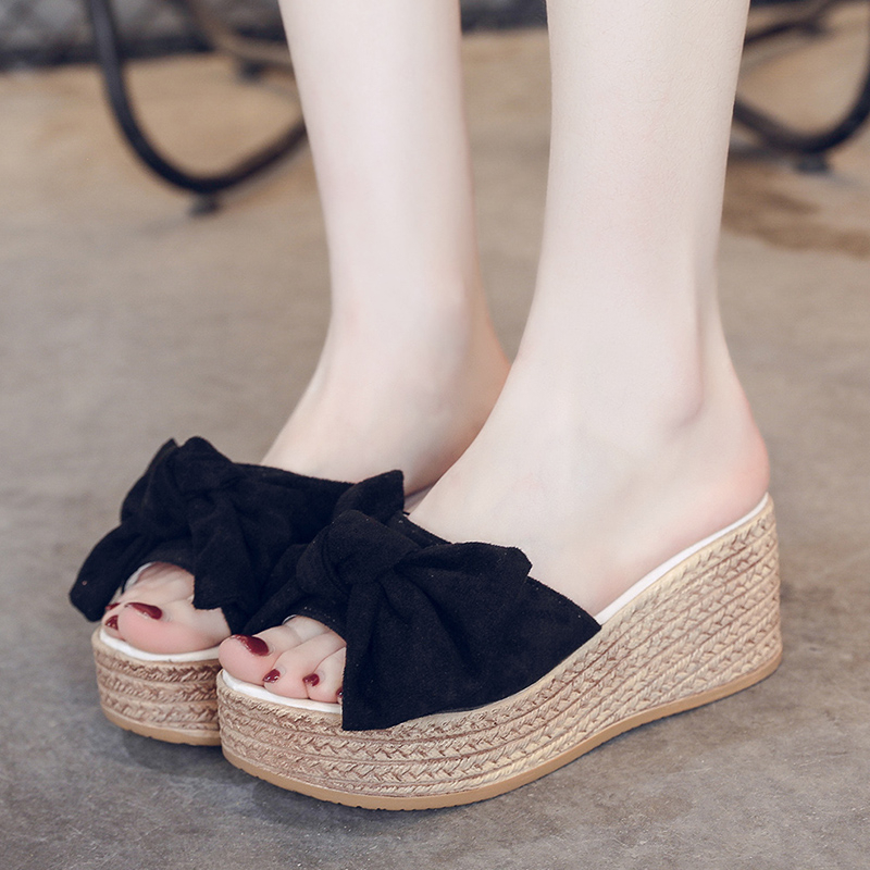 Sandal Wedges Ribbon / Sandal Wanita 5400 (36 - 40)