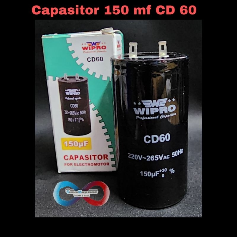 Capasitor Starting 150 mf CD 60 Wipro Capasitor Star