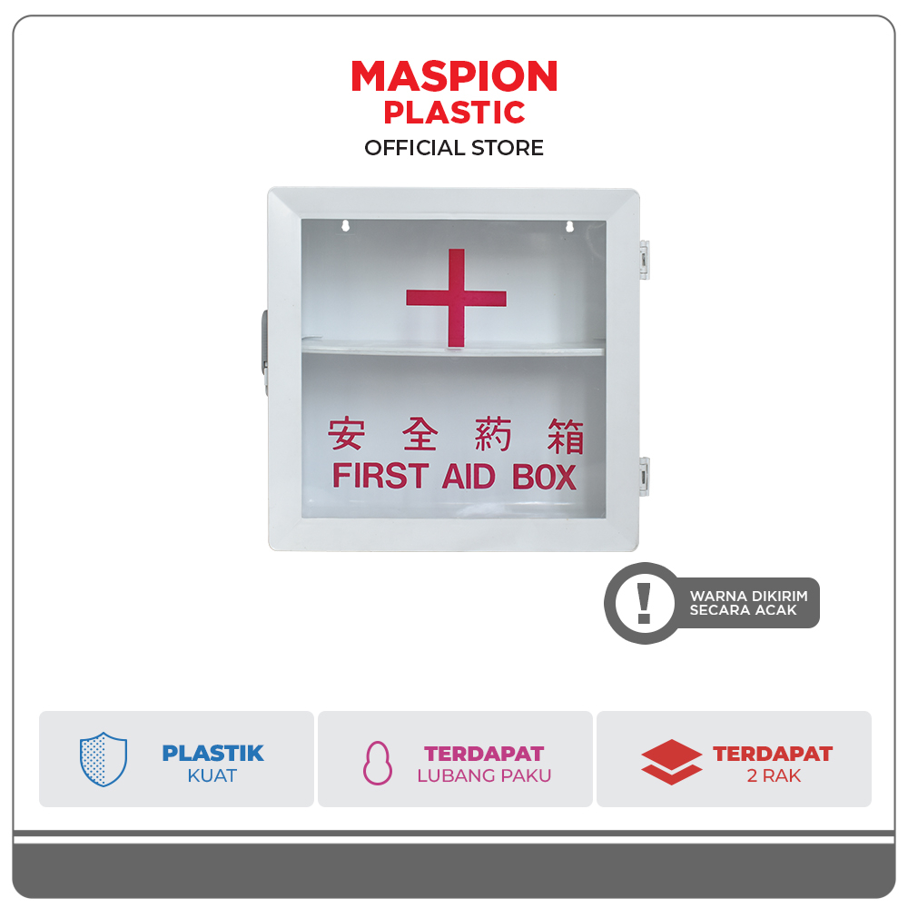 Maspion Plastic Frist Aid Box Kotak P3K Dinding