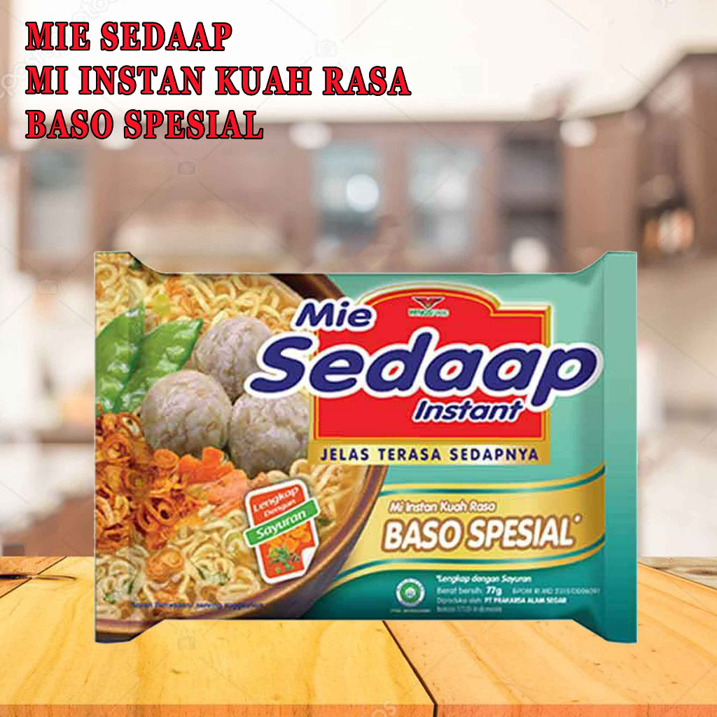 Mie kuah * Baso * Mie instan * Mie sedap baso