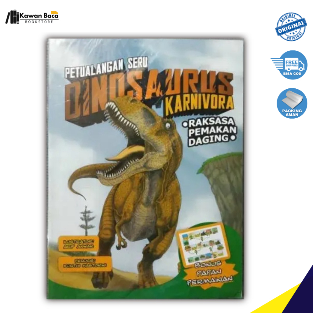 Petualangan Seru Dinosaurus Karnivora Raksasa Pemakan Daging - Buku Cerita Dinosaurus
