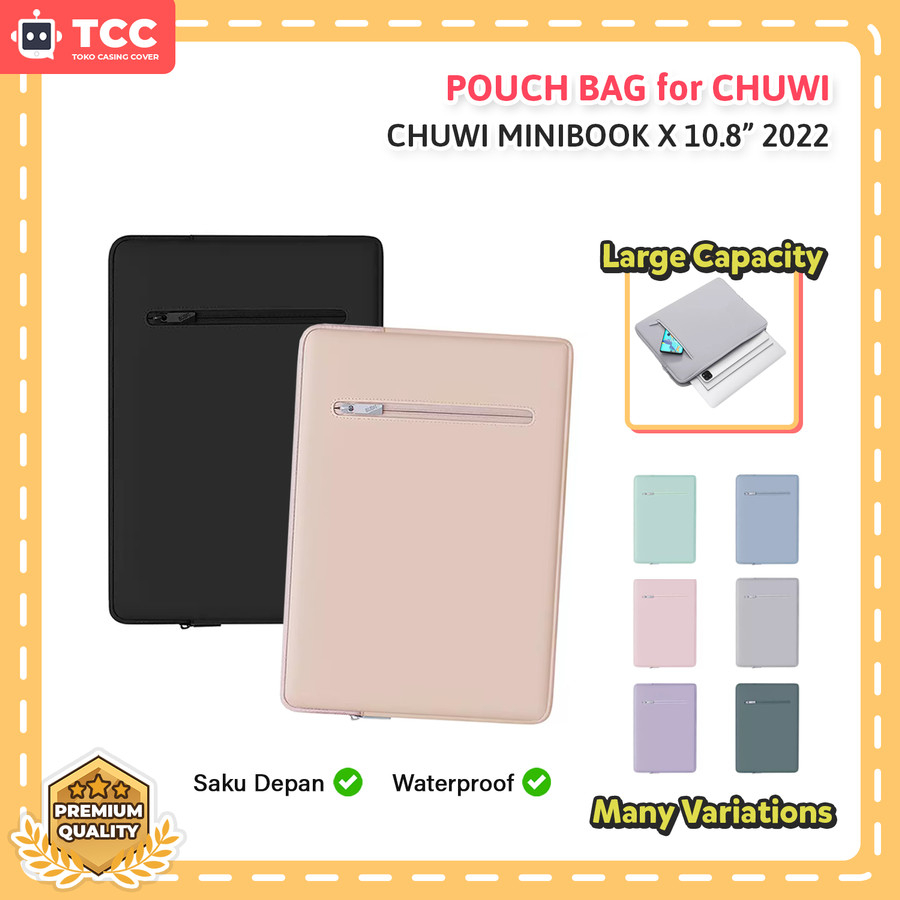 Chuwi MiniBook X 10.8 inch 2022 Sarung Tas Sleeve Pouch Bag Case Cover Pouch Handbag Laptop Full