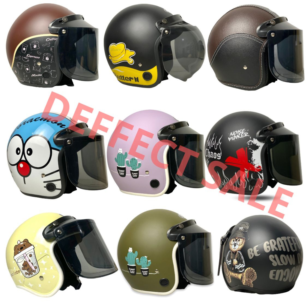 Helm Bogo Dewasa Pria wanita DEFFECT SALE