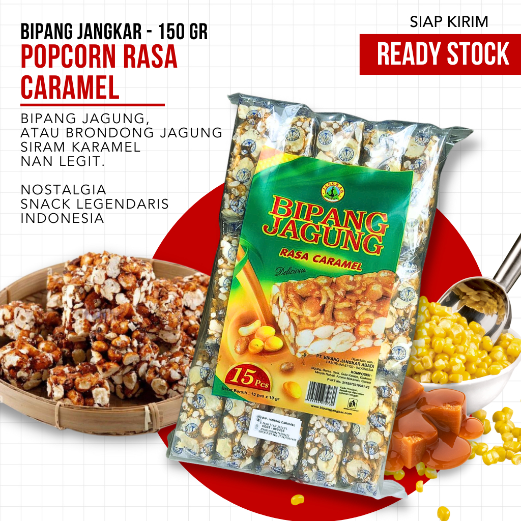 Bipang Jangkar Jagung Rasa Caramel isi 15 pcs