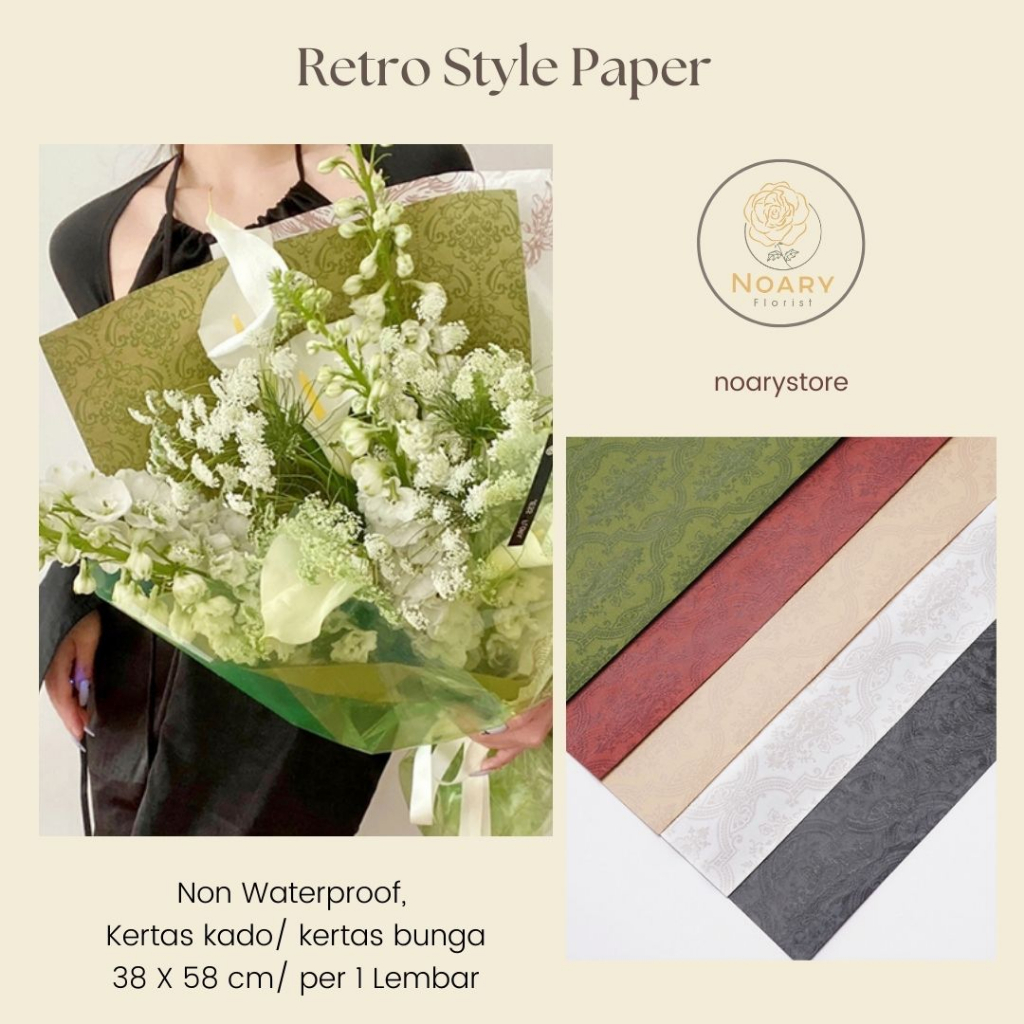 RETRO STYLE PAPER / Kertas Kado